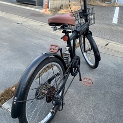 アイジュ Three Stone カゴ付き折りたたみ自転車 20インチの画像