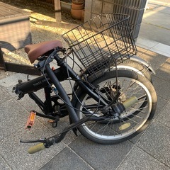 アイジュ Three Stone カゴ付き折りたたみ自転車 20インチの画像