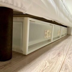 無印良品　脚付マットレス・衣装ケースセットの画像