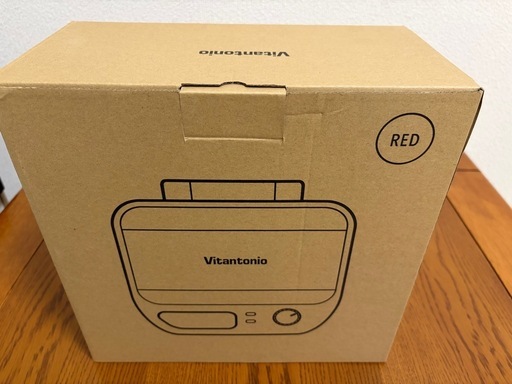 新品未使用 ビタントニオ　VWH-600-R 赤 ワッフル・ホットサンド　