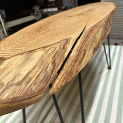 コーヒーテーブル　　　輪切り　栗の木の画像