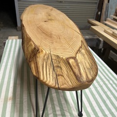 コーヒーテーブル　　　輪切り　栗の木の画像