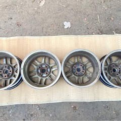 OZレーシングF1 黒 PCD114.3 4穴 ET43 6.5JJ ENKEI製 MITUBISHI純正？の画像