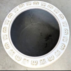 陶器製 大型火鉢★めだか鉢にお勧め★胴径約４４ｃｍ　高さ約３２ｃｍ　口径約３１ｃｍ◎修補後水漏れテスト済の画像