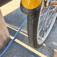 歳末処分価格！ステンレスハンドル6段変速付自転車の画像