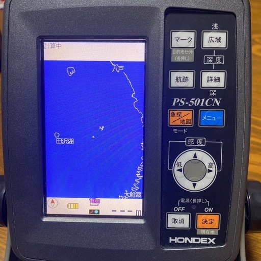 ワカサギ魚探PS501ジャンク