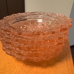 7：レトロガラス小皿5枚の画像