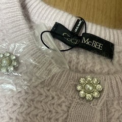 新品未着用♡セシルマクビーのアンゴラカーディガンです☺️の画像