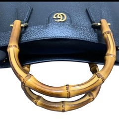 GUCCI グッチ ダイアナ バンブー　ミディアム トートバッグ ハンドバッグ　ブラック　黒　ショルダーバッグ
の画像