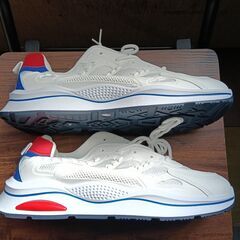 新品 27cm メンズ 靴 スニーカー ホワイト 厚底 シューズ 普段着 識別番号:【N635-S】の画像