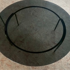 ガラステーブルセット ブランド不明の画像