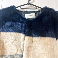 ロイヤルパーティ 新品同様 パーティコート ファーコート 定価2万の画像