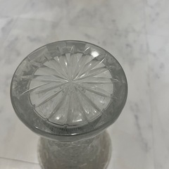 クリスタルガラス　フラワーベース　花瓶　　ボヘミアンの画像