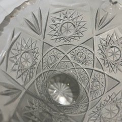 クリスタルガラス　フラワーベース　花瓶　　ボヘミアンの画像