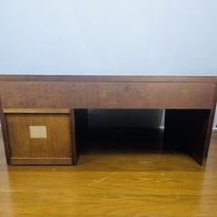 【美品/カギ付き】引出し4杯 文机 サイズ:幅920mm×奥行600mm×高さ380mmの画像
