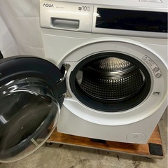 【成約済み】【12ヶ月保証】AQUAドラム式洗濯機 AQW-D10P-L 2024年 洗濯10kg乾燥5kgの画像
