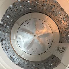 ★2025年製★極上超美品 中古★ニトリ 6㎏ 1人暮らし約4日分のまとめ洗いが可能！ 全自動洗濯機【NT60L1WH】の画像