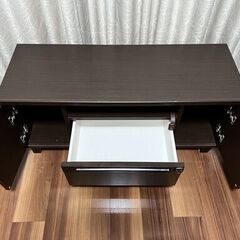 【値下げ】白井産業 Shirai テレビ台 幅100cm ウォールナット／中古・引き取り限定の画像