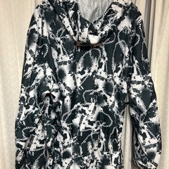 XLサイズのチェーンパターンデザイン、フード付きスノーボードウェアの画像