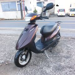 YAMAHA JOG 4スト FI　低燃費  ブラウン セル始動　走りも60㎞超える位出て速く　OIL交換他　納車点検 軽整備済み　すぐ乗り出せますの画像