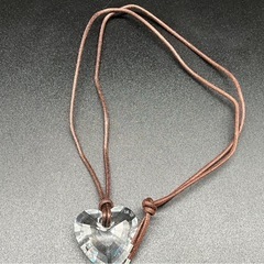 ◯SWAROVSKI スワロフスキー クリスタル　ペンダント ハート ネックレス 【サイズ】 チェーン約66cm トップ横約3.3cm×縦約3.2cmの画像