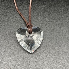 ◯SWAROVSKI スワロフスキー クリスタル　ペンダント ハート ネックレス 【サイズ】 チェーン約66cm トップ横約3.3cm×縦約3.2cmの画像