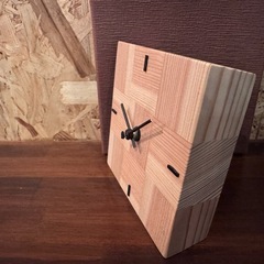 木工製品 置き時計 | ko NENRIN | 市松 | ミマツ工芸の画像