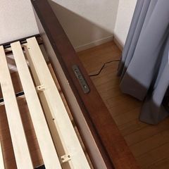 メーカー不明　ダブルベッド　フレーム　中古 の画像