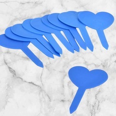 100個 ラベル プラスチックタグ 保育園の杭 ブルー ガーデンアクセサリーの画像