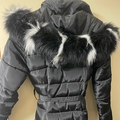 HXWL 韓国ファッション韓国ブランド 中綿 ダウン　ロングコート ファーコート Mの画像