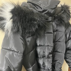 HXWL 韓国ファッション韓国ブランド 中綿 ダウン　ロングコート ファーコート Mの画像