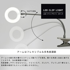 LED リング クリップライトの画像