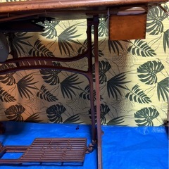 アンティーク レトロ SINGER 足踏みミシン ミシン台の画像