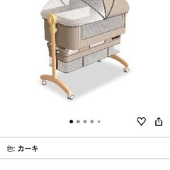 【ベビーベッド】１週間しか使っていません^ - ^の画像