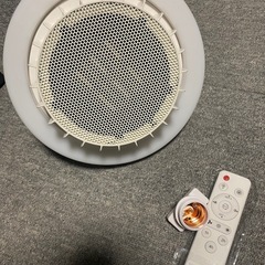 電気ファンヒーター 吊り下げ 暖房器具 E26 セラミックヒーター led ライト 天井 照明ヒーター 750W シーリングライト 2000lm 照明器具 3段階温度調整 大風量 速暖 小型 無階段調色調光 リモコン付き タイマー機能 省エネ 軽量 小型 の画像