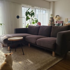 IKEA  3人掛けソファ　L字の画像