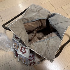 【差し上げます】皮製の手提げバッグの画像