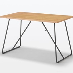 MUJI 無印良品 木製折りたたみテーブル パソコンデスク　W120cmの画像