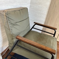 1人用 ソファ アンティーク風の画像