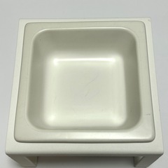 山﨑実業 tower ペットフードボウルスタンド タワー トール ホワイト 猫 犬の画像