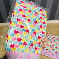 入学式準備に！ガールズ　シューバッグ袋　レッスンバッグの画像