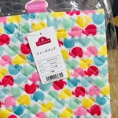 入学式準備に！ガールズ　シューバッグ袋　レッスンバッグの画像