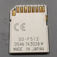 SDカード 512MB 標準サイズの画像