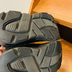 AKCLブラック 厚底 チェルシーブーツ23.5の画像