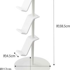 山崎実業（Yamazaki）ゲームコントローラー収納ラック ホワイト smart（スマート）5088の画像