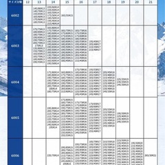 布製タイヤチェーン サイズ6006 手袋付き 適合表(写真2枚目) の画像