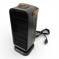 セラミックヒーター 小型 860W-1200 転倒OFF 3段温度調節 ブラック 
の画像