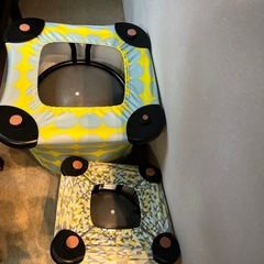 【30日迄】ジェリーフィッシュチェア バランスボール 大小　親子　２個セット の画像