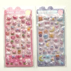 ぷにぷに 立体3D シール 4枚セット デコレーション コレクション ぷっくり　　　　　　の画像