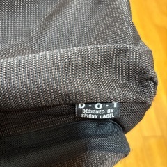 黒いボディバッグ（カメラバッグ） ポケット付きの画像